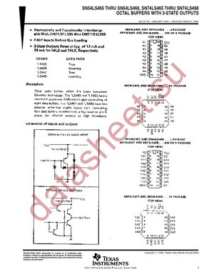 SN74LS465DW datasheet  